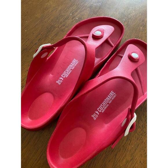 cushionaire sandals red - Picture 2 of 6